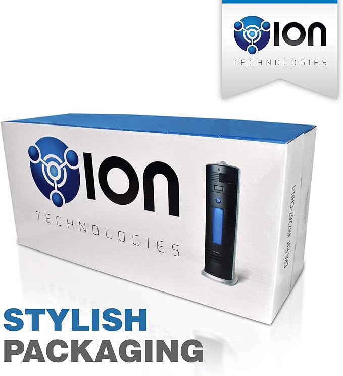 B-1000 Permanent Filter Ionic Air Purifier Pro Ionizer with UV-C, New (Black)-PawvioPets