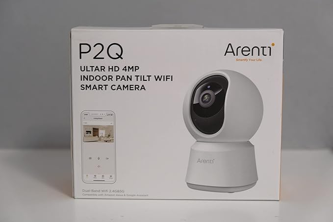ARENTI 5G Security Camera Indoor, 4MP Pet Camera with Speaker for Dog/Cat, Baby Monitor with Phone App, Dual-Band WiFi, Auto Tracking, Super Night Vision, 2-Way Talk, Cloud & SD Card Storage-PawvioPets