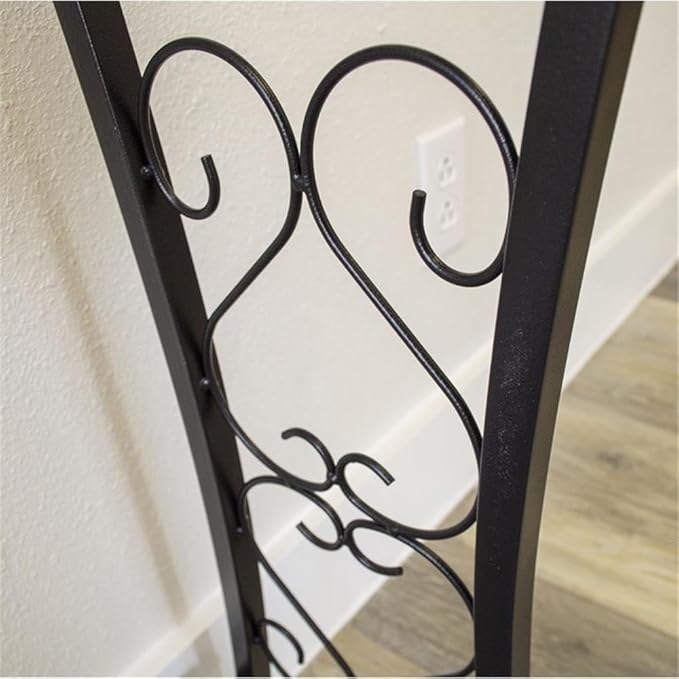 Contemporary 20 Gallon Metal Aquarium Stand in Black-PawvioPets