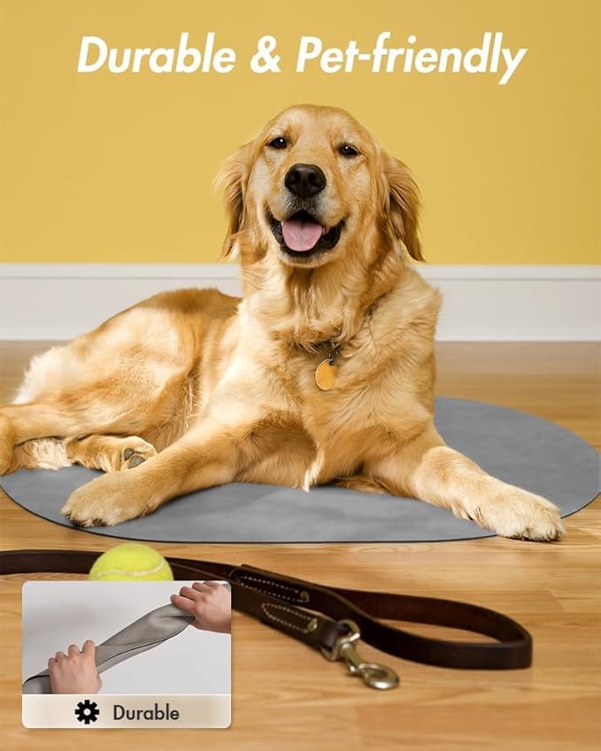 Absorbent Dog Food Mat-Dog Mat for Food and Water Bowl, Quick Dry Pet Food Mat, No Stains Cat Feeding mat, Pet Accessories Pet Supplies-Cat Water Bowl Mat for Messy Drinkers-PawvioPets