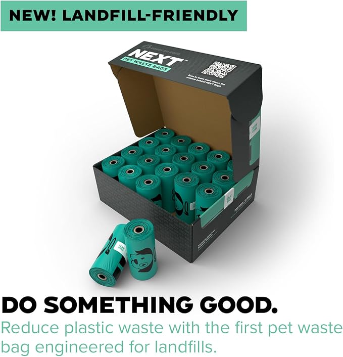 Doggy Do Good Next Pet Waste Bags for Dog Poop, Landfill Friendly, Recycled Plastic, Unscented, Leakproof, Strong, Thick, Earth Friendly, 240 Count-PawvioPets
