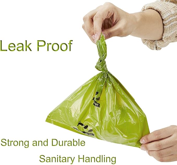 ECO-CLEAN Dog Poop Bags, 24 Rolls/360 Bags with Dispenser, Dog Waste Bags, Unscented, Leak-Proof, Easy Tear-Off-PawvioPets