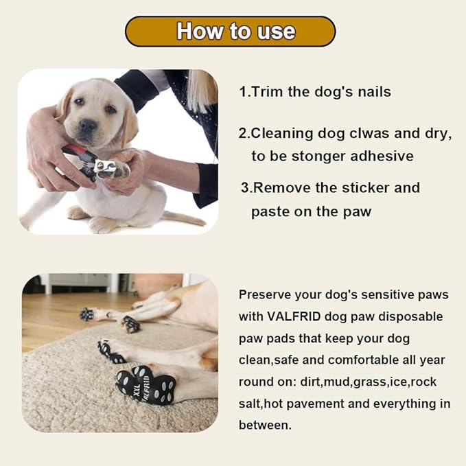 Dog Paw Anti-Slip Grips to Keeps Dogs from Slipping On Hardwood Floors,Best for Summer Hot Pavement,Self Adhesive Resistant Dog Shoes Booties Socks Replacement XXL 24 Pieces-PawvioPets