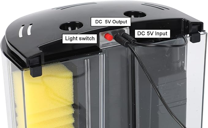 AQUANEAT Fish Tank, 1.2 Gallon Aquarium, Small Betta Fish Tank Starter Kit with LED Light and Water Filter Pump, Round-PawvioPets