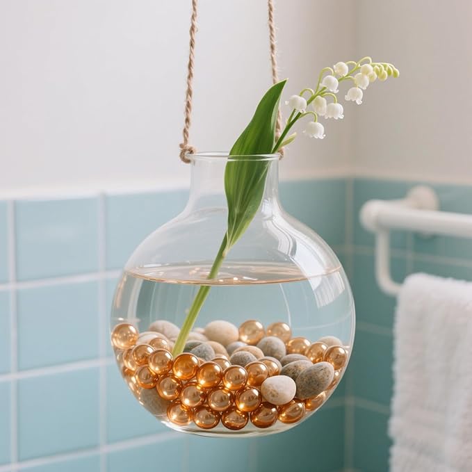 2.16LB Glass Beads Vase Filler Aquarium Gravel Decor Flat Glass Marbles Gems Pebbles Fish Tank Rocks Home Decorative Art Craft - Champagne-PawvioPets