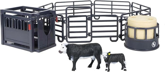 Big Country Toys 12-Piece Ranch Set - Farm Animal Toys for 3 Year Old Boys and Girls - Toy Figures & Playsets-PawvioPets