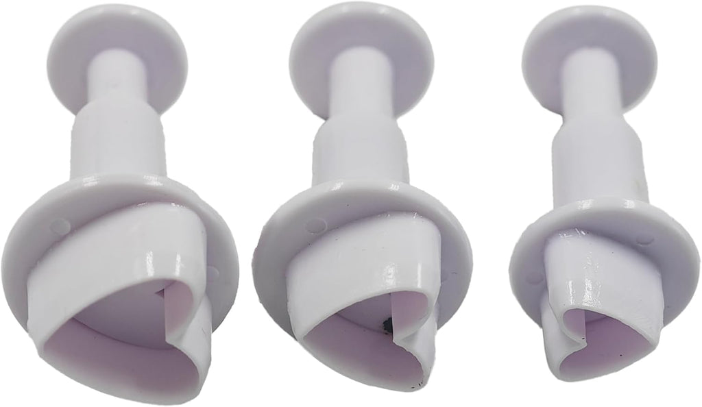 pson 3Pcs Plunger Cookie Cutter Set, Mini Plastic Biscuit Molds for Cake Decorating, Baking, Fondant, and DIY Crafts(Heart)