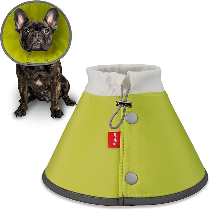 Agape Soft Dog Cone for Small Dogs & Cats, Comfy Dogs Recovery Collar After Surgery, Adjustable E Collar Alternative to Stop Licking, Protective Elizabethan Collars for Pup, Comfortable Dog Cones-PawvioPets