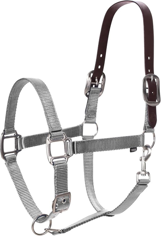 Equinavia Loki Adjustable Breakaway Horse Halter - Silver Sconce Gray - Pony-PawvioPets