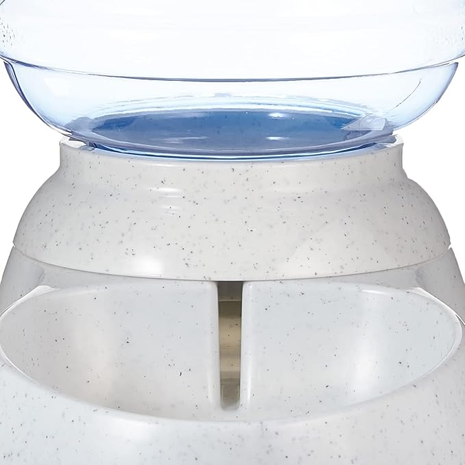 Amazon Basics Gravity Pet Water Dispenser for Cat, Dog, 1 gallon Capacity, Small, Gray-PawvioPets