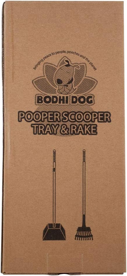 Bodhi Dog Pooper Scooper for Small to Large Dogs - Heavy Duty Metal Long Handle Tray & Rake Poop Scoop - Durable, Rust-Resistant, Great for Grass, Streets, Gravel & Outdoor Cleanups-PawvioPets