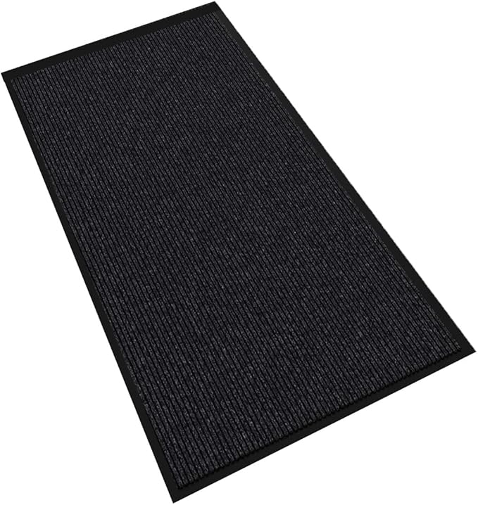 Door Floor Mat Commercial Grade Large Size 3' x 5'Heavy Duty Tough Entry Collection Slip Skid Entrance Mat with Rubber Backing Low Profile and Easy to Clean Indoor Outdoor Rug-PawvioPets