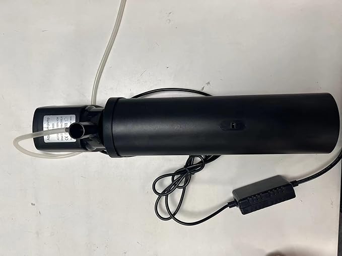 600GPH UV Aquarium Filter for 75-300 Gal Tank, Large Fish Turtle Tank Green Water Clean Machine Submersible Canister Filter Powerful Pump Pond Filter for Saltwater Freshwater Crystal Green Killing-PawvioPets