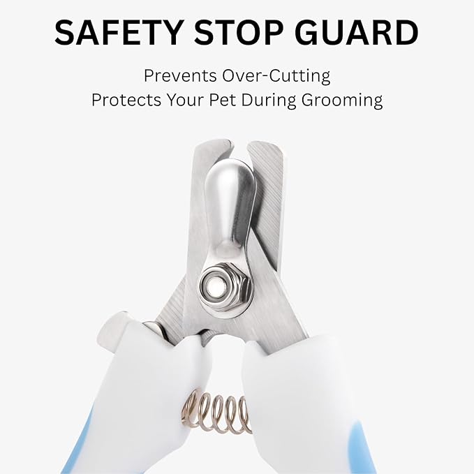 AIXINPET Dog & Cat Nail Clippers and Trimmers - with Free Nail File, Protective Guard to Avoid Over Cutting, Extra Sharp Blade - Suitable for Small to Large Dogs & Cats, Birds and Rabbits (Small)-PawvioPets