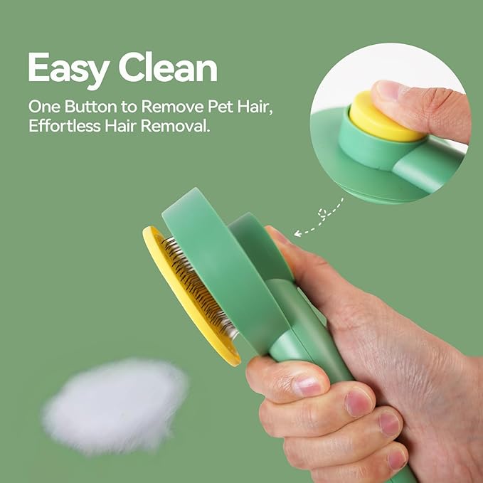 Dog & Cat Brush,Pet Grooming Kit 4PCS- Dog Brush for Shedding| A Pair Pet Hair Removal Gloves| Metal Comb for dog.Removes Undercoat, Loose Hair, Tangled, Dirt and Massages. All hair Types-PawvioPets