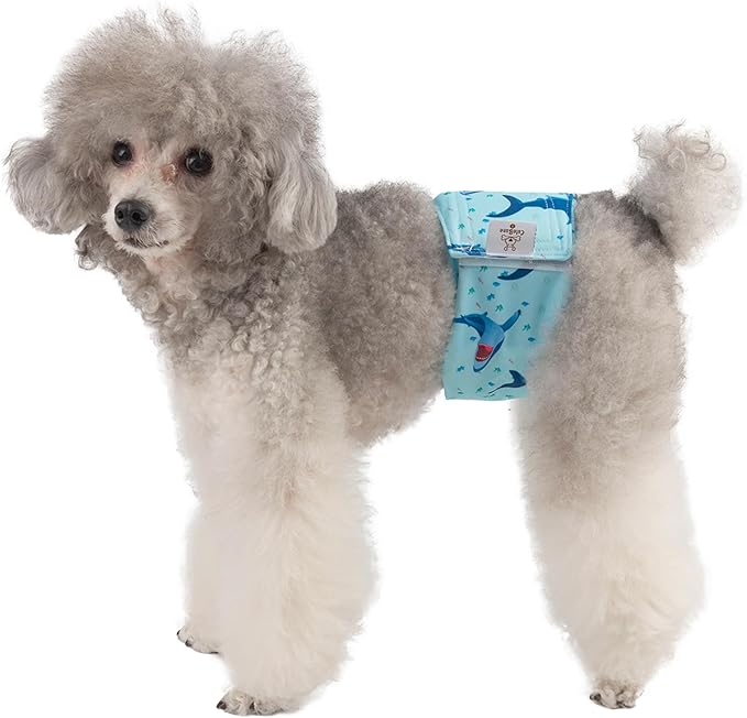 CuteBone Dog Diapers Male Washable Belly Band for Male Dogs Wraps 3pcs a Pack DM28S-PawvioPets