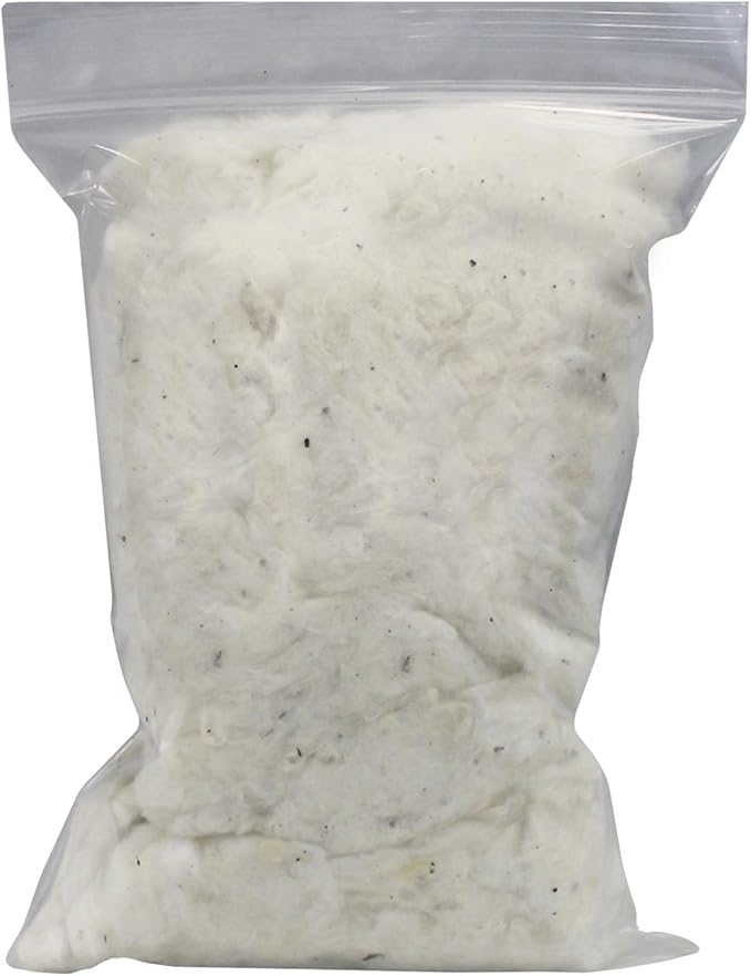 All-Natural Nesting Material (4 oz.) - 100% Cotton Eco-Friendly Animal Bedding - For Sugar Gliders, Squirrels, Hamsters, Rabbits, Chinchillas, Rats, Mice, Gerbils, Guinea Pigs and Other Small Pets-PawvioPets