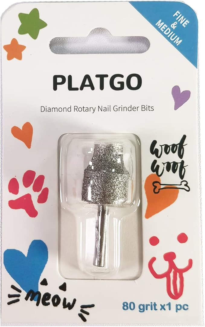 Diamond Nail Grinder Classic C, Diamond Dremel Dog Nail Grinder Attachment, Dogs&Pets Nail Care, 1/8'' Pet Nail Grinder Wheel Work with Dremel Sanding Drums for Animals Nail Care & Home Grinder Tools-PawvioPets