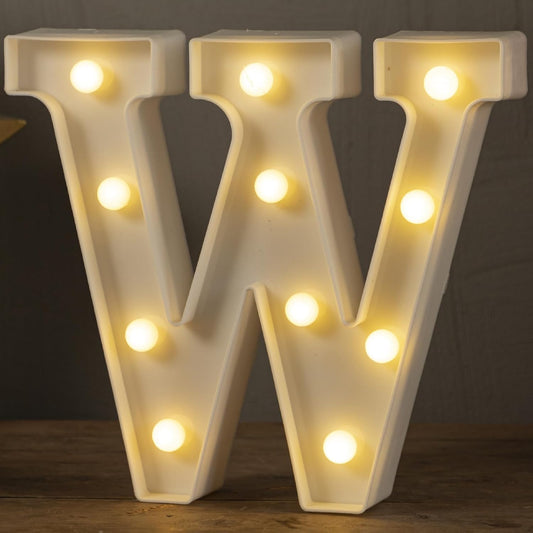 HXWEIYE Light Up Letters LED Marquee Signs - Battery Powered Big Lights Letter for Party & Christmas Decor (Warm White)