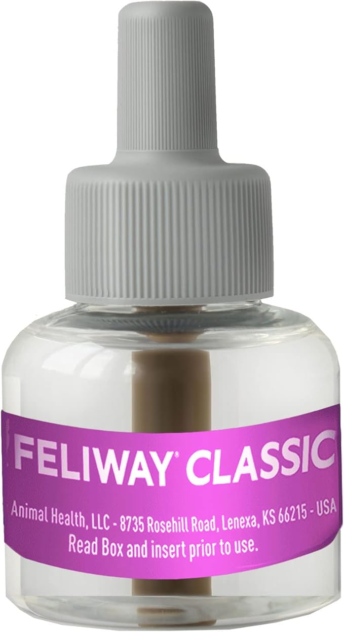 FELIWAY® Classic 30 Day Cat Calming Refill for Pheromone Diffuser, 48ml - Helps Reduce Common Signs of Stress in Cats & Kittens, Enhanced Calming-PawvioPets