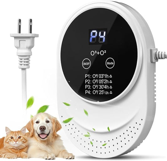 Cat Litter Deodorizer for Litter Box Plug In Air Fresheners for Home Ionizer Air Purifier for Strong Odor Portable Air Cleaner for Bathroom Toilet Living Room Kitchen Pets House Car (1)-PawvioPets