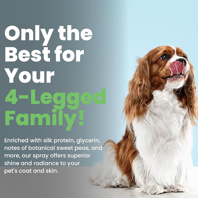 Best Shot UltraMAX Pro Finishing Spray, Ideal Detangler Spray for Pets, Hydrating and Soothing Pet Grooming Spray, for Dogs and Cats, 34 Oz.-PawvioPets