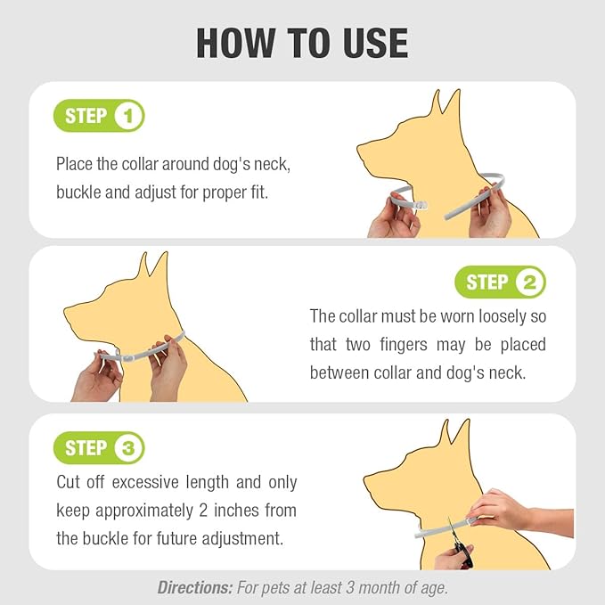 EcoVenger Flea & Tick Collar Repellent 2-Pack White, Fits Both Dogs & Cats, Built-in Pant-Based Formula Strong Repellency Slow Release, Lasting Deterrence and Protection, Pleasant Aroma, Waterproof-PawvioPets