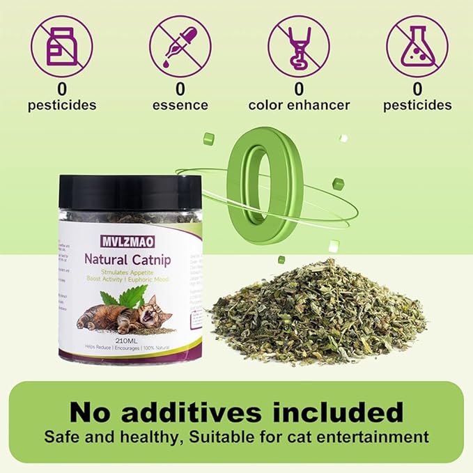 210ML Organic 100% Natural Catnip Cattle Grass Mint Taste Funny Cat Toy New Cat Toy Interactive Cat Toys Pet Supplies-PawvioPets