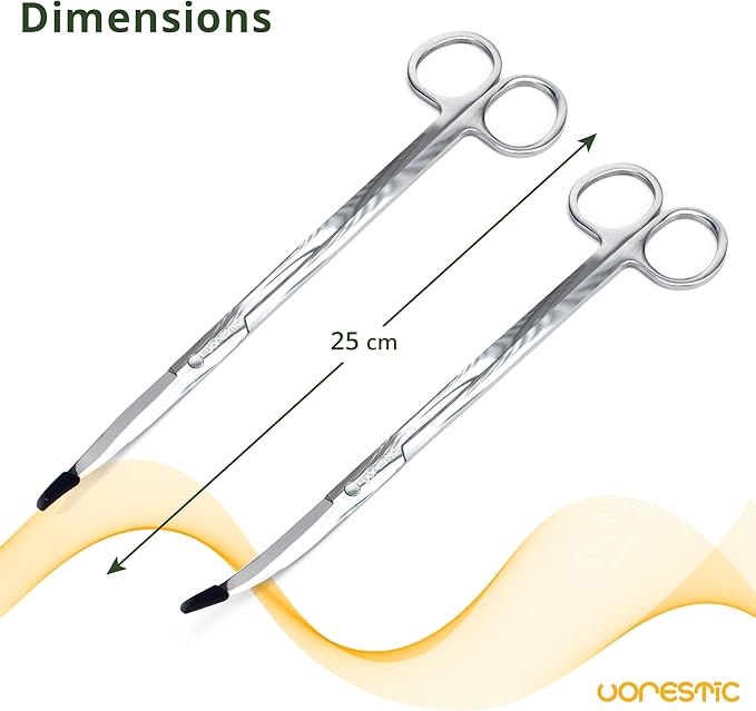 6Pcs Aquascape Tools, Terrarium Tools, Aquarium Kit with Stainless Steel Aquarium Tweezers Extra Long, Aquarium Scissors, Algae Scraper, and Spatula - Aquascaping Tools Set for Maintenance-PawvioPets