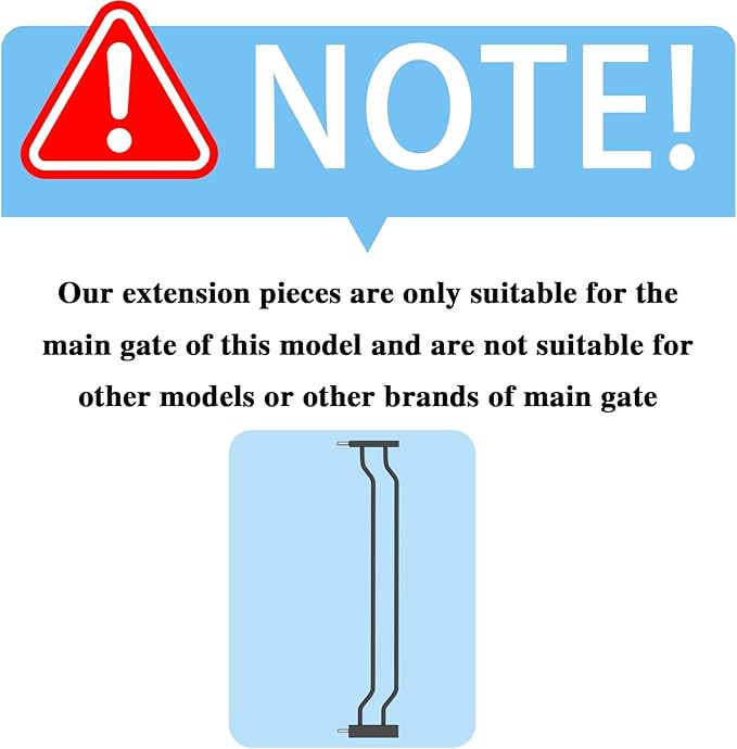 Extra Wide Baby Gate with 4.72in Extensions, Walk-Through, Auto Close, Pressure Mount Child Safety Gate (Black, Extension-4.72"/12cm)-PawvioPets