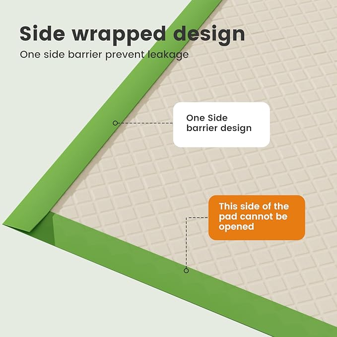 Gardner Pet Dog Pee Pads Extra Large 29"x37", XL Thicker ECO Green Disposable XLarge Puppy Training Pads Super Absorbent Full Edge-Wrapping Pad for Dogs, Puppies, Doggie, Cats, Rabbits-(30 Count)-PawvioPets