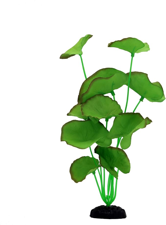 2-Pack 12 Inch Aquarium Silk Aquarium Plants, Artificial Plastic Plant for Small Tank, Goldfish, Fish Hides (Green B, 12 Inch)-PawvioPets