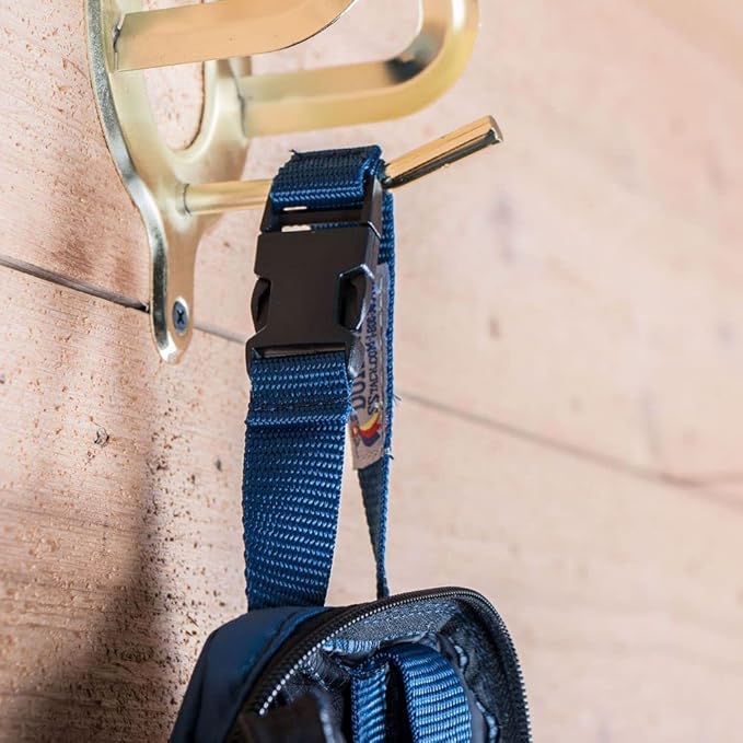 Dura-Tech Deluxe Fake Horse Tail Bag | Protects Fake Horse Tail | Full-Length Zipper | Tangle-Free Lycra Sleeve | Secure Tail Fastener | Handy ID Pocket | Color Navy-PawvioPets