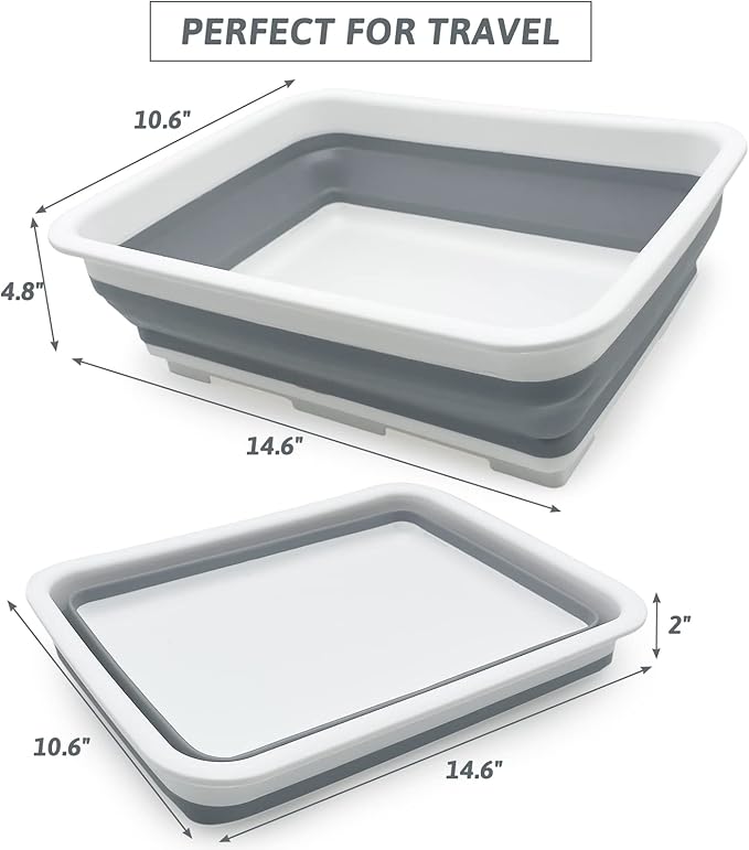 Fhiny 2PCS Open Cat Litter Box, Kitten Potty Pan Semi-Enclosed Foldable Waterproof Travel Toilet Low Entrance for Indoor Cats Small Pet Kitty Rabbit Supplies Easy to Clean and Assemble-PawvioPets