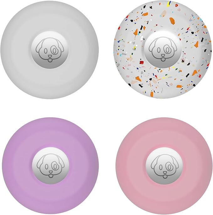 for Airtag Holder for Dog Collar, Cibaabo Silicone Air Tag Case Cover Compatible with Apple Airtags for 0.8-1.2inch Cat Pet Collar Harness Loop-PawvioPets