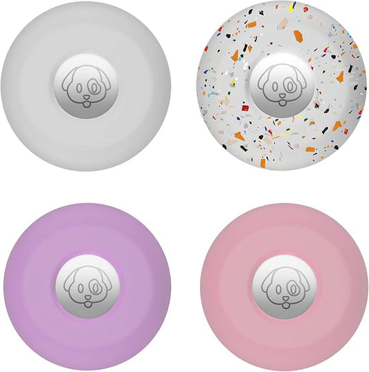 for Airtag Holder for Dog Collar, Cibaabo Silicone Air Tag Case Cover Compatible with Apple Airtags for 0.8-1.2inch Cat Pet Collar Harness Loop-PawvioPets