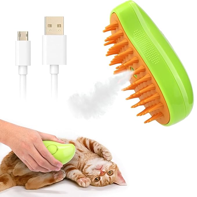 2024 Multifunctional Pet Grooming Brush - 3-in-1 Detangling and Massage Comb for Removing Loose Hair from Cats and Dogs-PawvioPets