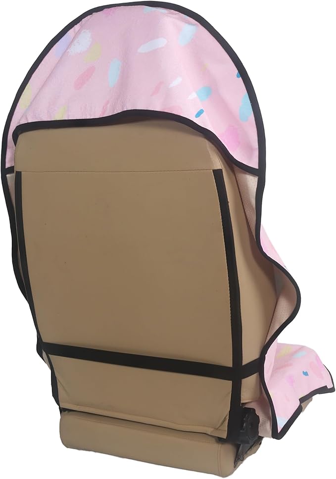 Car Seat Cover Protector Front Seats,for Gym Workout,Running,Swimming,Beach and Hiking,Waterproof Sweat Towel Bucket Seat Covers for Cars SUV Trucks (Pink Marbling, 2Pcs)-PawvioPets