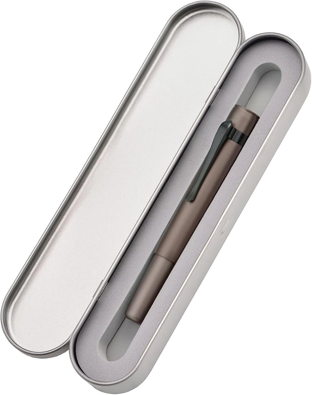 Hongdian M2 Black Forest Mini Rollerball Pen, Fine Point 0.5mm, Sleek Aluminium Pocket Pen with Black Ink Refill, Ideal for Travel & Signature (Caramel Brown)