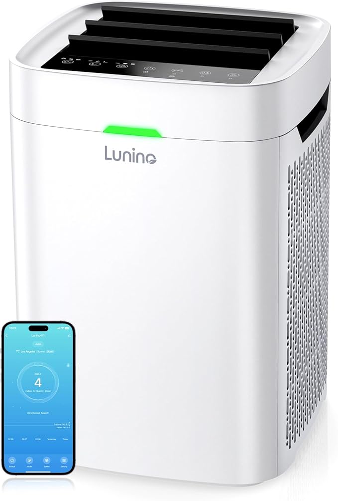 Air Purifiers for Home Large Room Up to 2600 Ft², Double-Sided HEPA Air Purifier with Washable Pre-filter, Fan Mode, Smart WiFi, PM 2.5 Air Quality Monitor, for Pets Hair, Dust, Pollen, Smoke-PawvioPets