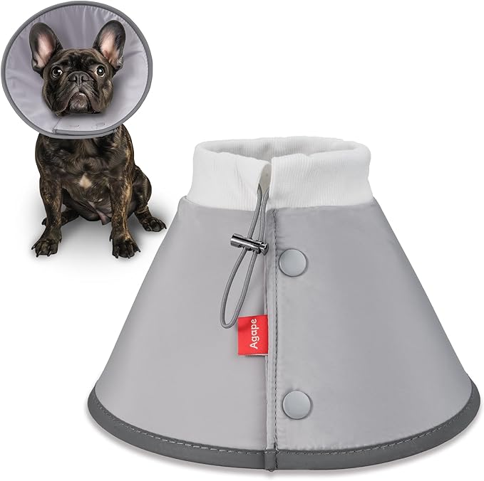 Agape Soft Dog Cone for Small Dogs & Cats, Comfy Dogs Recovery Collar After Surgery, Adjustable E Collar Alternative to Stop Licking, Protective Elizabethan Collars for Pup, Comfortable Dog Cones-PawvioPets