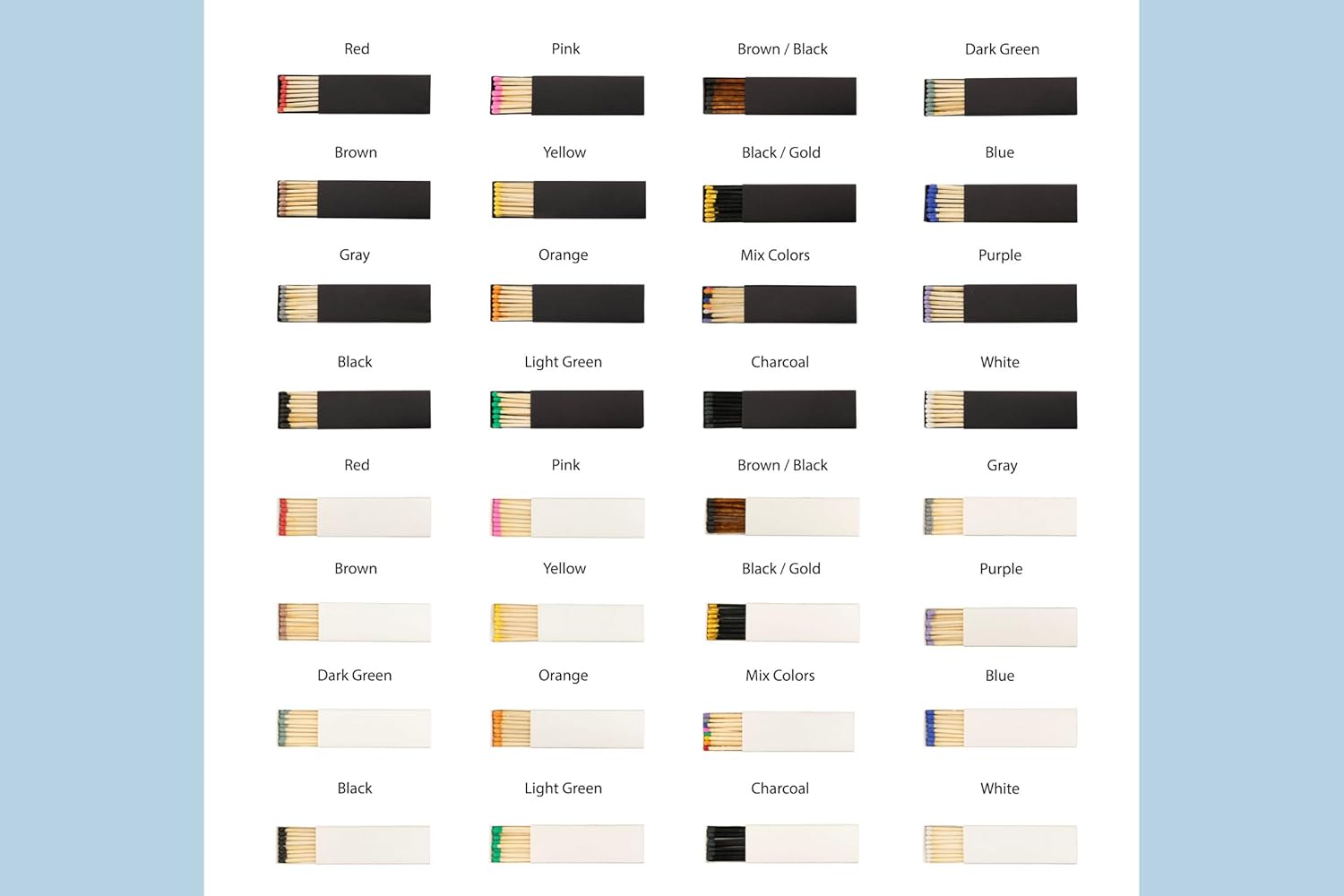 Customizable Baby Shower Matchboxes – Set of 10 – Cute Baby Design – Colorful Matchsticks – Perfect for Baby Shower Favors (2" Matchsticks, Baby #1)