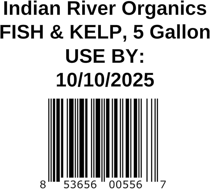 Fish & Kelp Blend Fertilizer - Omri Fertilizer for Plants (5 Gallons) - Liquid Organic Fish and Kelp for Turf, Flowers, Shrubs, Plants, Fruits & Vegetables-PawvioPets