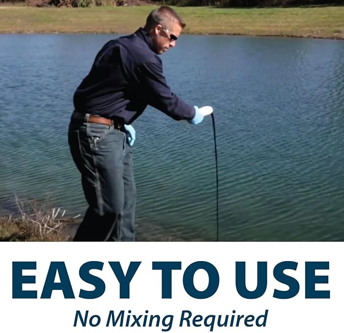 Airmax Pond Dye Plus, Twilight Blue Colorant & Natural Beneficial Bacteria, Large Pond & Lake Water Clarifier & Color Treatment, Shade Plants & Algae from Sunlight, Fish & Livestock Safe, 4 Gallons-PawvioPets