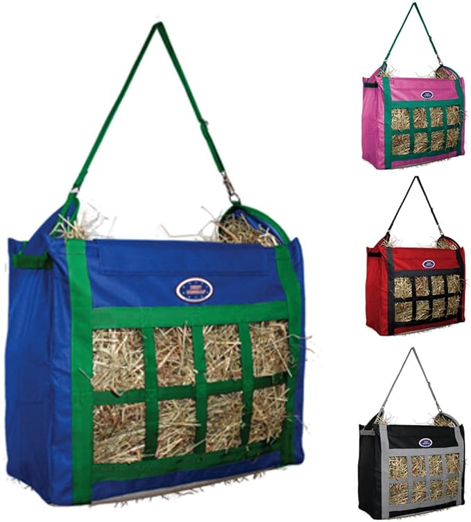 Derby Originals Top Load Hay Bag with Super Tough Bottom and 6 Month Warranty (Royal Blue/Turquoise)-PawvioPets