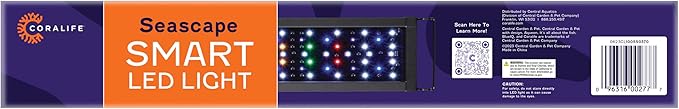 Coralife Fish Tank Aquarium Seascape WiFi/Bluetooth Smart LED Light Fixture, 18-24"-PawvioPets