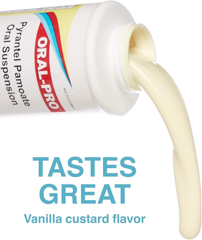 Aurora 50Mg/Ml Oral Pro Pyrantel Pamoate Oral Suspension, 16 Ounce, Vanilla Flavor-PawvioPets