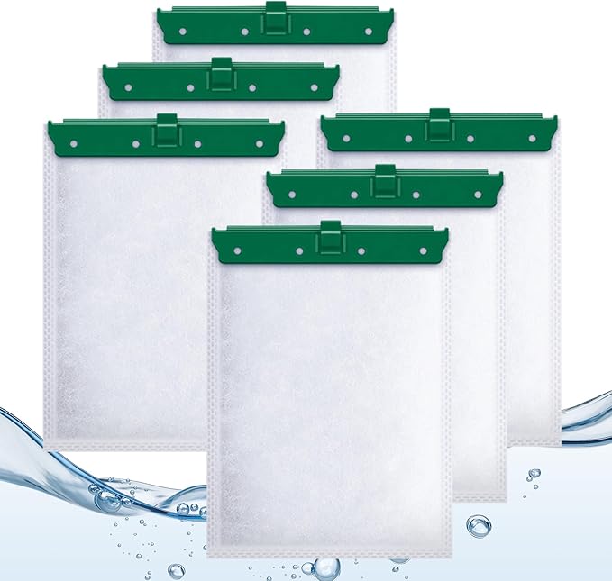 6 Pack Medium Aquarium Filter Cartridge for Whisper Bio Bag Power Filters, Medium Filter Cartridges for Repto Filter-PawvioPets