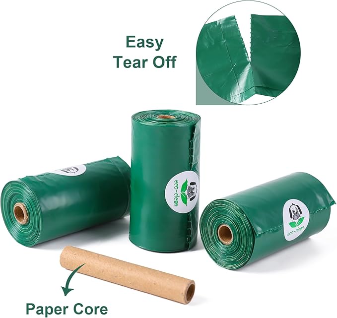 ECO-CLEAN 360 Count Dog Poop Bags with Dispenser, Leak-Proof, Lavender scented-PawvioPets