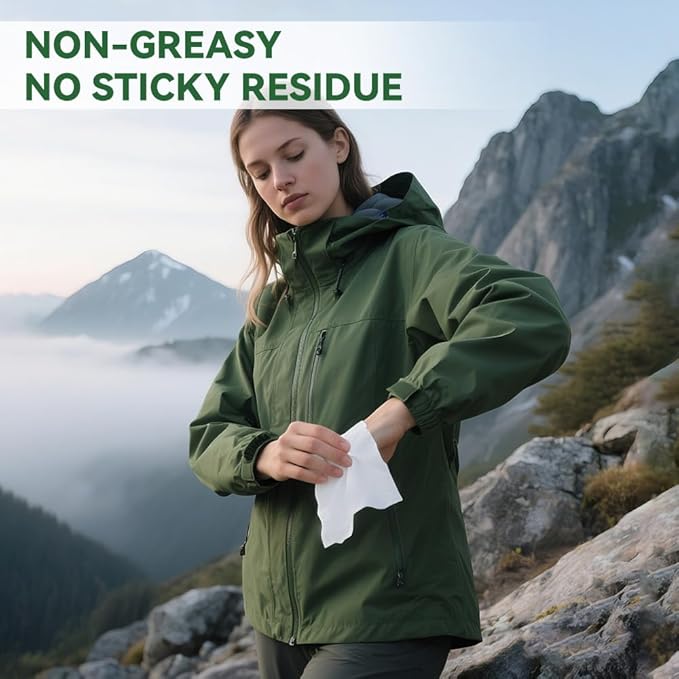 60 PCS Mosquito Repellent Wipes, Individually Wrapped Insect Repellent Wipes Made of Natural Plant-Based Essential Oils, Safe & Effective Insect Protection Perfect for Outdoor Activities, Long-Lasting-PawvioPets